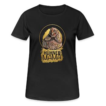 Poulets Maman - T-shirt respirant Femme - noir - Devant - AI Model Female 172 light (172cm)