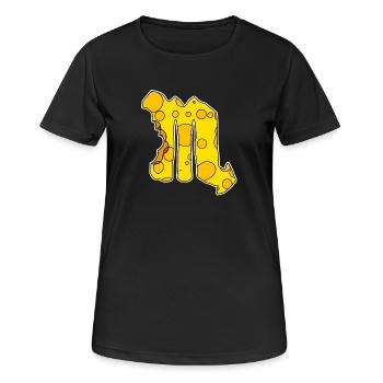 Sternzeichen Skorpion Symbol - Frauen T-Shirt atmungsaktiv - Schwarz - Vorne - AI Model Female 172 light (172cm)
