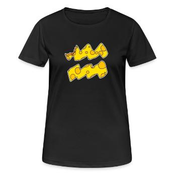 Sternzeichen Wassermann Symbol - Frauen T-Shirt atmungsaktiv - Schwarz - Vorne - AI Model Female 172 light (172cm)