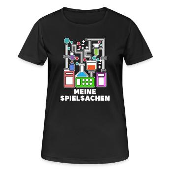 Déclaration de carrière Scientifique Réussite Emploi - T-shirt respirant Femme - noir - Devant - AI Model Female 172 light (172cm)