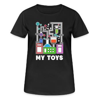 Superviseur Énoncé de carrière Scientifique - T-shirt respirant Femme - noir - Devant - AI Model Female 172 light (172cm)
