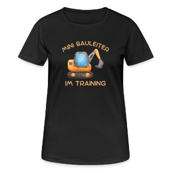 Bauleiter im Training - Frauen T-Shirt atmungsaktiv - Schwarz - Vorne - AI Model Female 172 light (172cm)