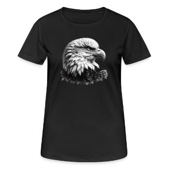 Bald Eagle - Women's Breathable T-Shirt - black - Front - AI Model Female 172 light (172cm)