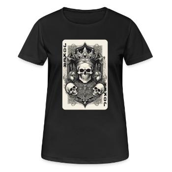Witzbold - Frauen T-Shirt atmungsaktiv - Schwarz - Vorne - AI Model Female 172 light (172cm)