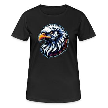 Bald Eagle - Women's Breathable T-Shirt - black - Front - AI Model Female 172 light (172cm)