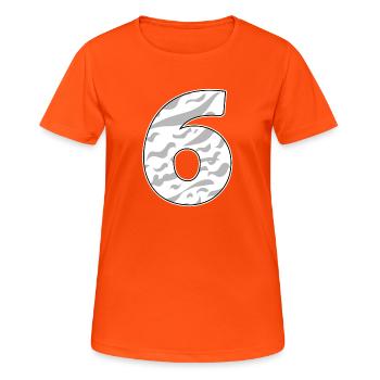 6 - Women's Breathable T-Shirt - neon orange - Front - AI Model Female 172 dark (172cm)