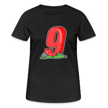 Number 9 Number - Women's Breathable T-Shirt - black - Front - AI Model Female 172 light (172cm)