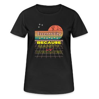 Eccentricity Neon Retro Print - Women's Breathable T-Shirt - black - Front - AI Model Female 172 light (172cm)