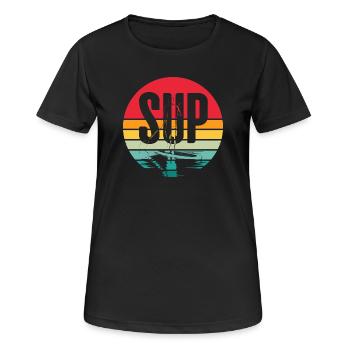 SOUPER - T-shirt respirant Femme - noir - Devant - AI Model Female 172 light (172cm)