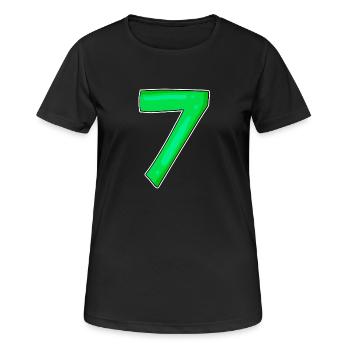 7 Number Number Green - Women's Breathable T-Shirt - black - Front - AI Model Female 172 light (172cm)