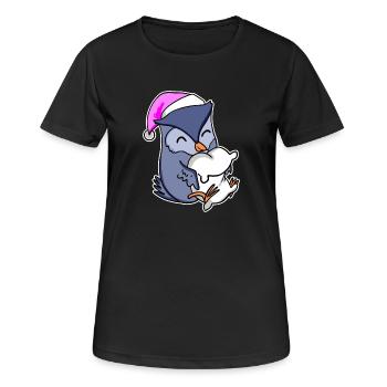 Owl Tired Sleeping Sleep Girl - Women's Breathable T-Shirt - black - Front - AI Model Female 172 light (172cm)