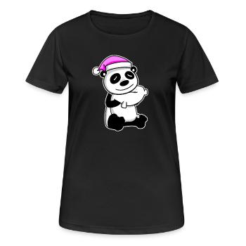 Panda Tired Sleeping Sleeping Girl - Women's Breathable T-Shirt - black - Front - AI Model Female 172 light (172cm)