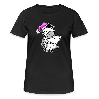 Zebra Tired Sleeping Sleeping Girl - Women's Breathable T-Shirt - black - Front - AI Model Female 172 light (172cm)