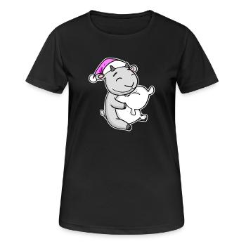 Goat Tired Sleeping Sleeping Girl - Women's Breathable T-Shirt - black - Front - AI Model Female 172 light (172cm)