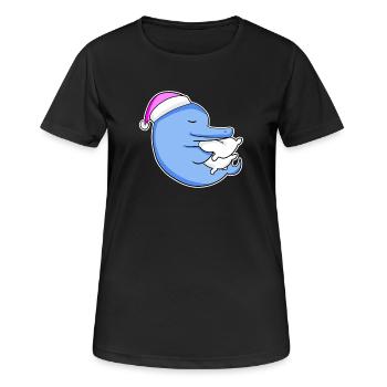Dolphin Tired Sleeping Sleeping Girl - Women's Breathable T-Shirt - black - Front - AI Model Female 172 light (172cm)