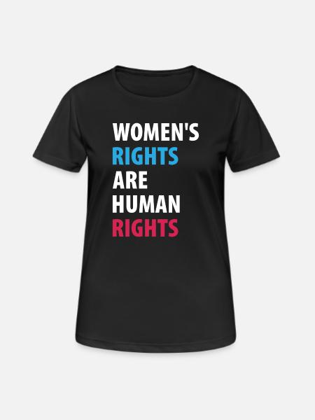 Women's Right Are Human Rights - Women's Breathable T-Shirt - black