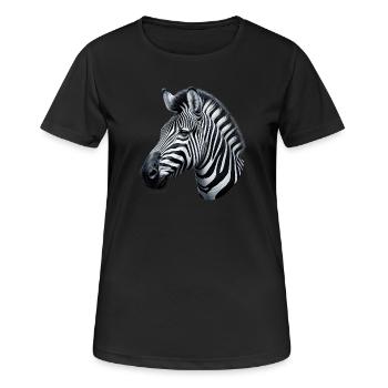 Zebra - Women's Breathable T-Shirt - black - Front - AI Model Female 172 light (172cm)