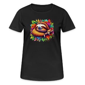 Paresse - T-shirt respirant Femme - noir - Devant - AI Model Female 172 light (172cm)