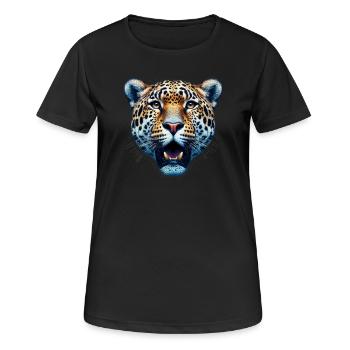 Leopard - Women's Breathable T-Shirt - black - Front - AI Model Female 172 light (172cm)