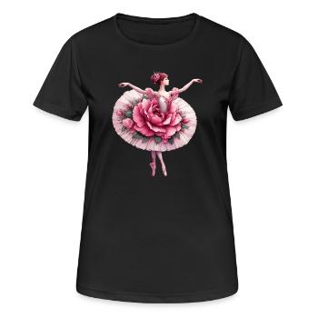 Ballet dancer with tutu - Women's Breathable T-Shirt - black - Front - AI Model Female 172 light (172cm)