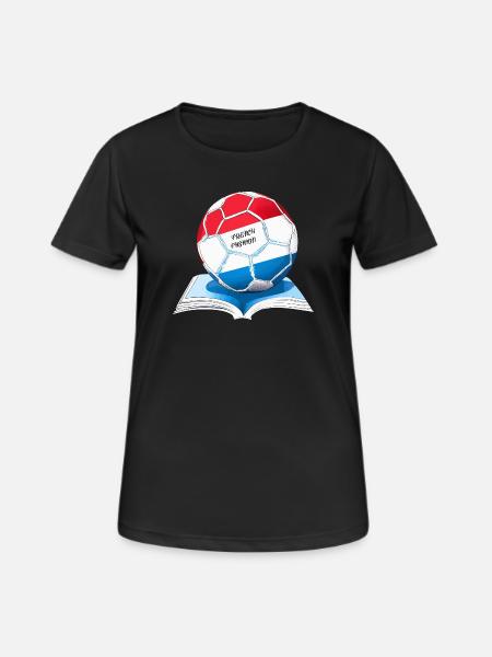 French fashion in a modern design - Women's Breathable T-Shirt - black