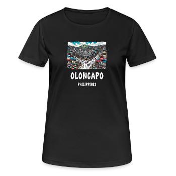 Olongapo City Philippines Southeast Asia - Women's Breathable T-Shirt - black - Front - AI Model Female 172 light (172cm)