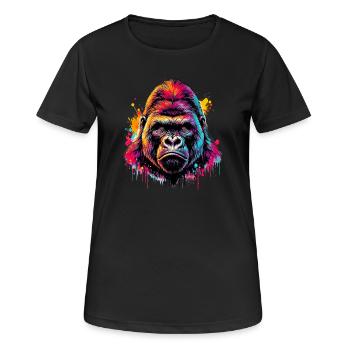 Gorilla - Women's Breathable T-Shirt - black - Front - AI Model Female 172 light (172cm)