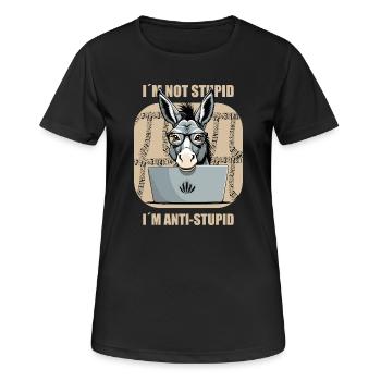 Smart Nerd Ass - Women's Breathable T-Shirt - black - Front - AI Model Female 172 light (172cm)