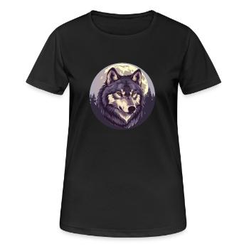 Sang de loup - T-shirt respirant Femme - noir - Devant - AI Model Female 172 light (172cm)