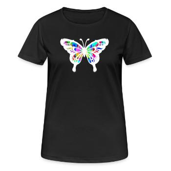Butterfly Street Art Graffiti Street Art - Women's Breathable T-Shirt - black - Front - AI Model Female 172 light (172cm)