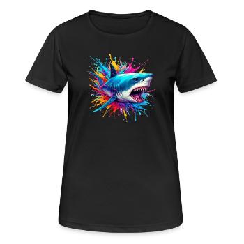 Shark - Women's Breathable T-Shirt - black - Front - AI Model Female 172 light (172cm)