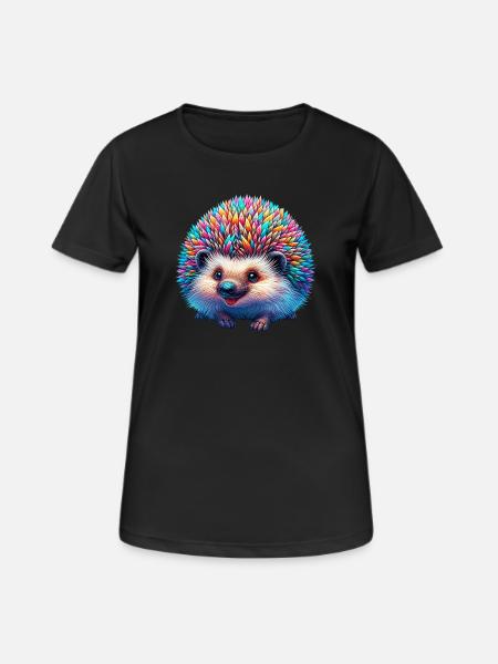 Hérisson - T-shirt respirant Femme - noir