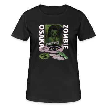Osaka Zombie Girl - Frauen T-Shirt atmungsaktiv - Schwarz - Vorne - AI Model Female 172 light (172cm)