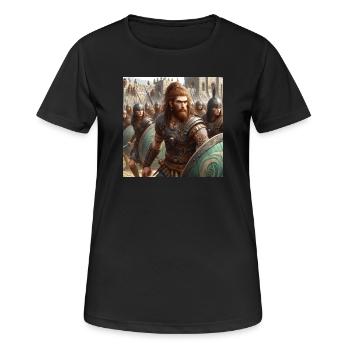 Keltiberer verteidigen Numancia - Frauen T-Shirt atmungsaktiv - Schwarz - Vorne - AI Model Female 172 light (172cm)