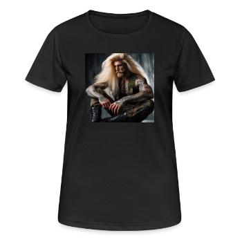 Militaire lourd - T-shirt respirant Femme - noir - Devant - AI Model Female 172 light (172cm)