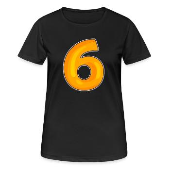 Six Number 6 Number - Women's Breathable T-Shirt - black - Front - AI Model Female 172 light (172cm)