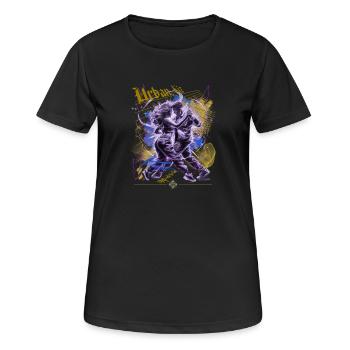 Kizomba Social Perspective Urban Kiz - Women's Breathable T-Shirt - black - Front - AI Model Female 172 light (172cm)