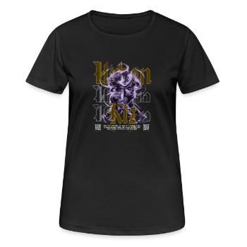 Kizomba Social Perspektiv Urban Kiz - Frauen T-Shirt atmungsaktiv - Schwarz - Vorne - AI Model Female 172 light (172cm)