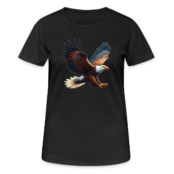 Eagle - Women's Breathable T-Shirt - black - Front - AI Model Female 172 light (172cm)