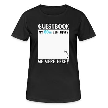 60th Birthday - Women's Breathable T-Shirt - black - Front - AI Model Female 172 light (172cm)