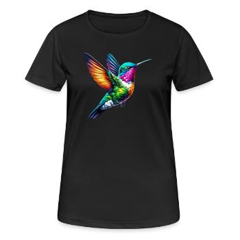 Colibri - T-shirt respirant Femme - noir - Devant - AI Model Female 172 light (172cm)