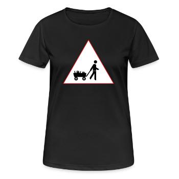 Männer und Bier - was braucht man(n) mehr? - Frauen T-Shirt atmungsaktiv - Schwarz - Vorne - AI Model Female 172 light (172cm)