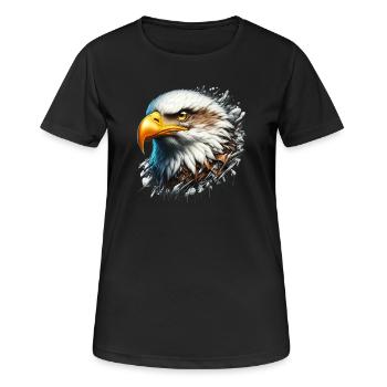 Eagle - Women's Breathable T-Shirt - black - Front - AI Model Female 172 light (172cm)