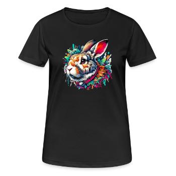Rabbit - Women's Breathable T-Shirt - black - Front - AI Model Female 172 light (172cm)