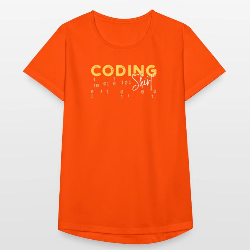 Coden Statement Developer Programmierer Skripting Frauen T-Shirt atmungsaktiv