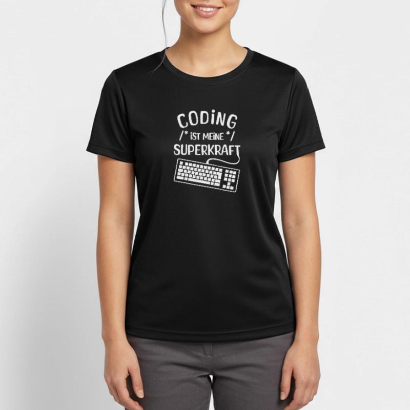 Instruction de script de code Développeur Computergeek T-shirt respirant Femme