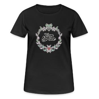 Team Bride - Women's Breathable T-Shirt - black - Front - AI Model Female 172 light (172cm)