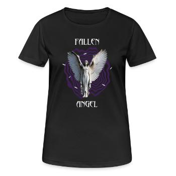 Gefallener Engel - Frauen T-Shirt atmungsaktiv - Schwarz - Vorne - AI Model Female 172 light (172cm)