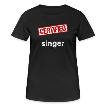 Singer - Women's Breathable T-Shirt - black - Front - AI Model Female 172 light (172cm)