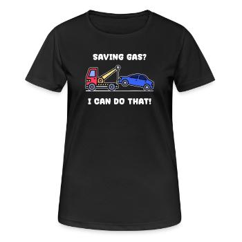 Car Statement Refueling Energy Storage Electricity - Women's Breathable T-Shirt - black - Front - AI Model Female 172 light (172cm)